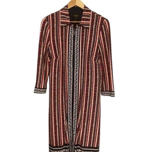 LAUNDRY‎ BY SHELLI SEGAL WOMEN'S MIXED PRINT JERSEY DRESS, INKBLOT MULTI size 10 - Picture 2 of 7